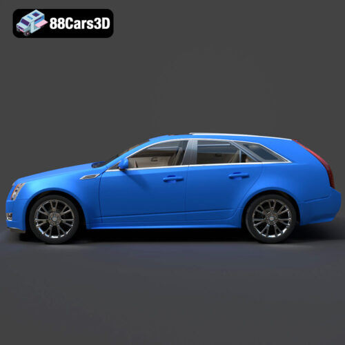 Cadillac CTS SW 2010 3D Model - Gallery Image 1 Cadillac CTS SW 2010 3D Model