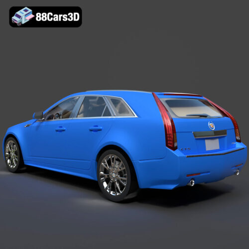 Cadillac CTS SW 2010 3D Model - Gallery Image 3 Cadillac CTS SW 2010 3D Model
