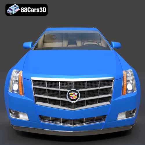 Cadillac CTS SW 2010 3D Model - Gallery Image 2 Cadillac CTS SW 2010 3D Model
