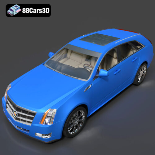 Cadillac CTS SW 2010 3D Model - Gallery Image 5 Cadillac CTS SW 2010 3D Model