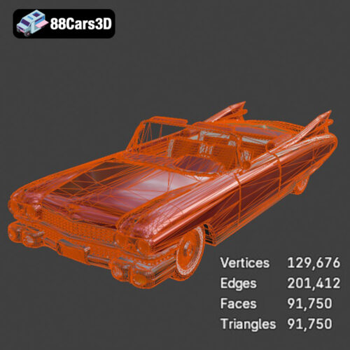 Cadillac Eldorado Convertible (1959) 3D Model
