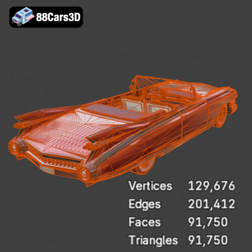 Cadillac Eldorado Convertible (1959) 3D Model