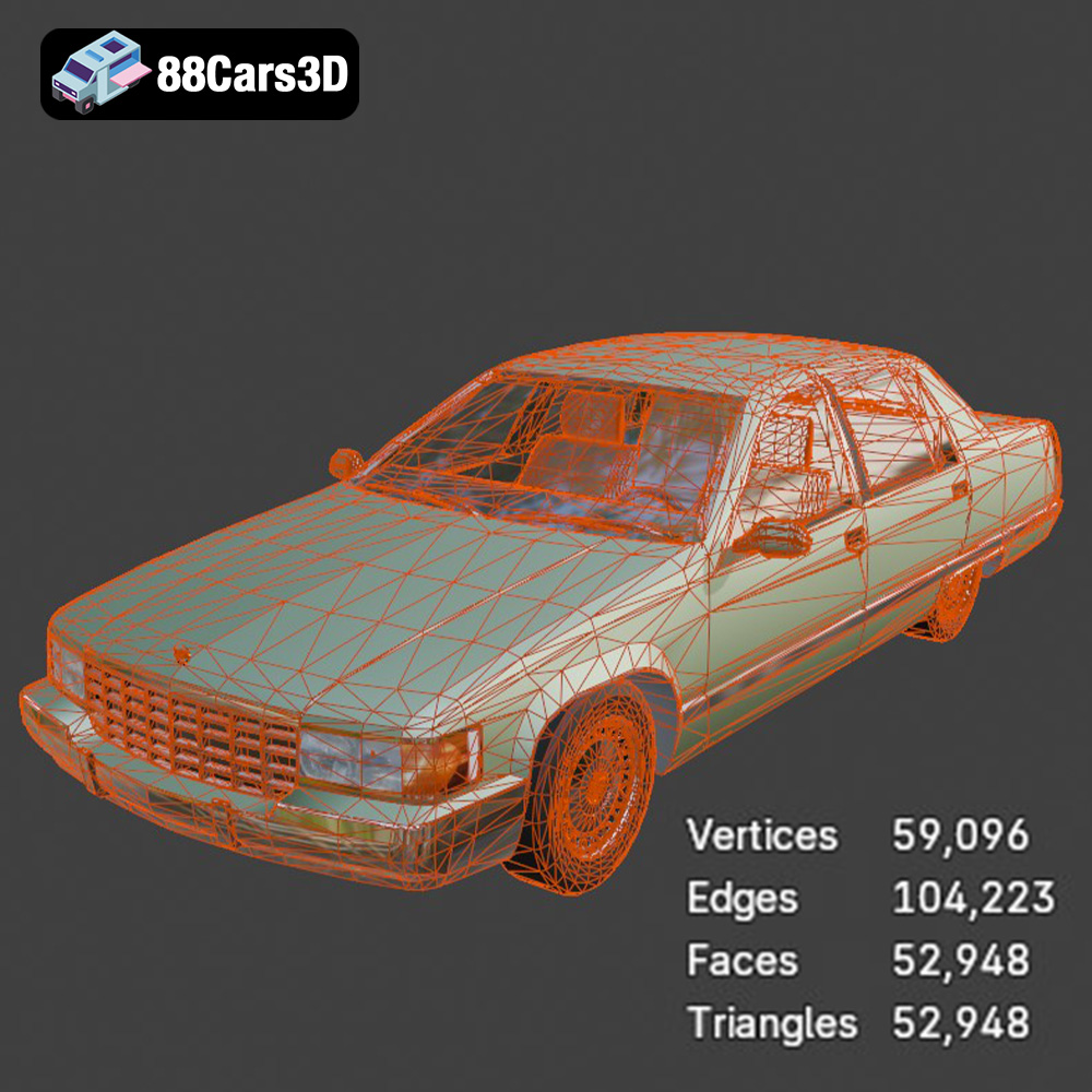 Cadillac Fleetwood Brougham 3D Model