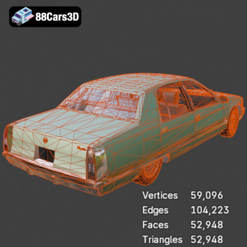 Cadillac Fleetwood Brougham 3D Model