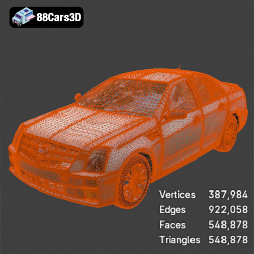 Cadillac STS-005 3D Model - Gallery Image 4 Cadillac STS-005 3D Model
