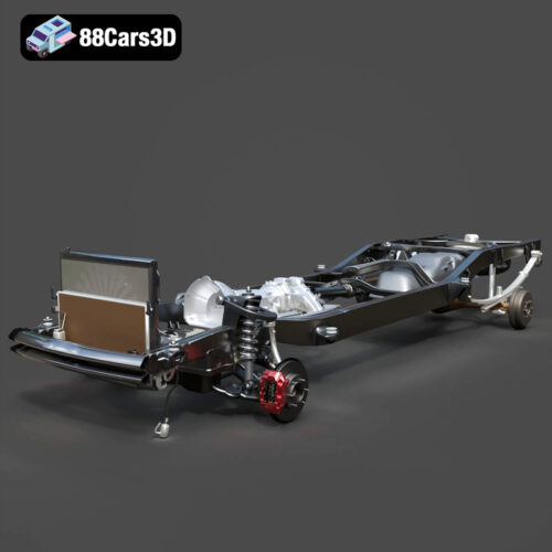 Toyota Tundra Pickup Chassis 3D Model