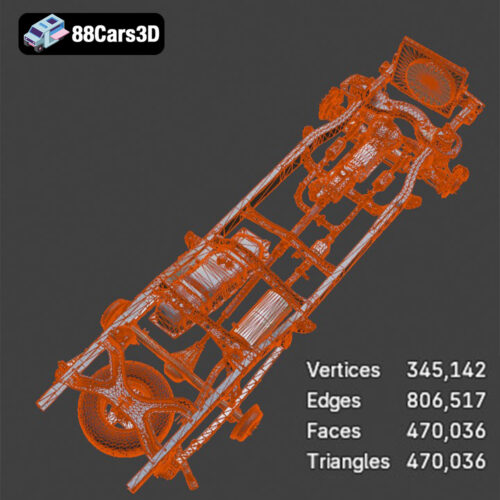 Toyota Tundra Pickup Chassis 3D Model