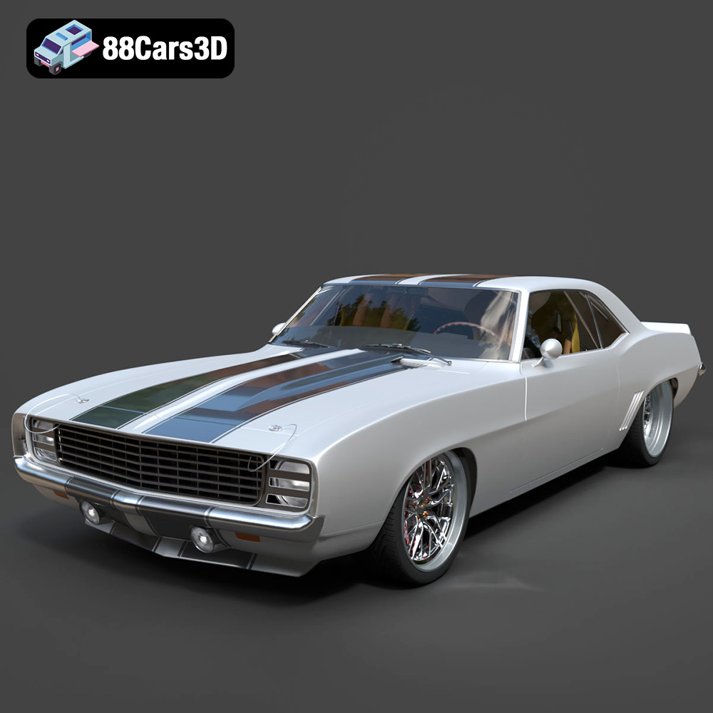 Chevrolet Camaro 69 Pro-007 3D Model