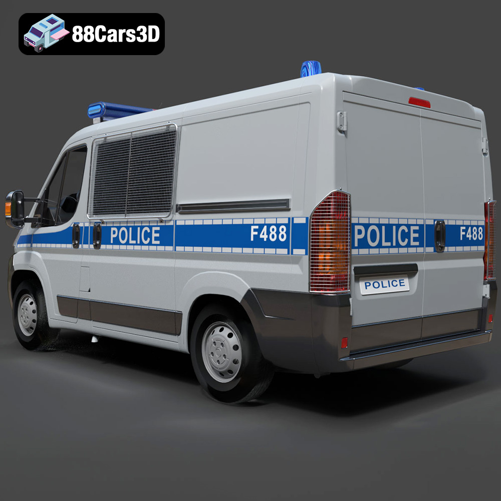 Fiat Ducato SWB-001 3D Model