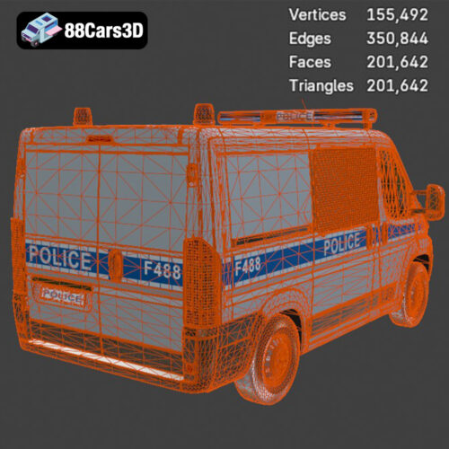 Fiat Ducato SWB-001 3D Model