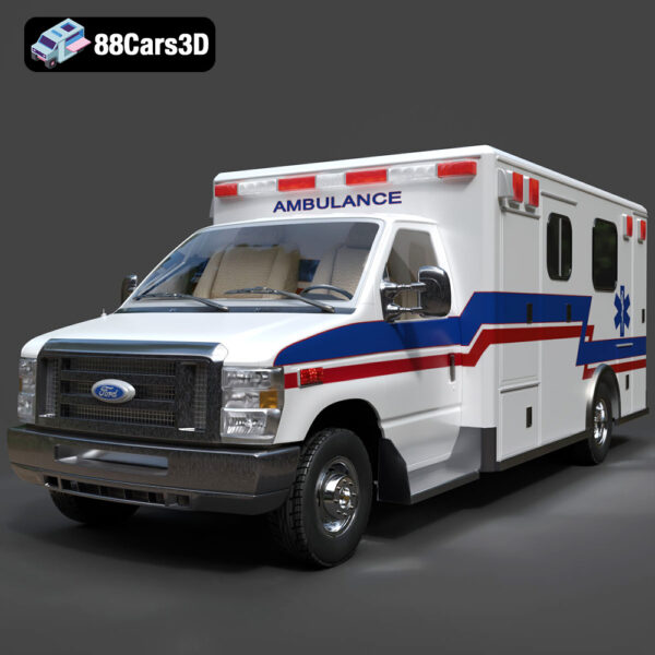Ford E-450 Ambulance 3D Model