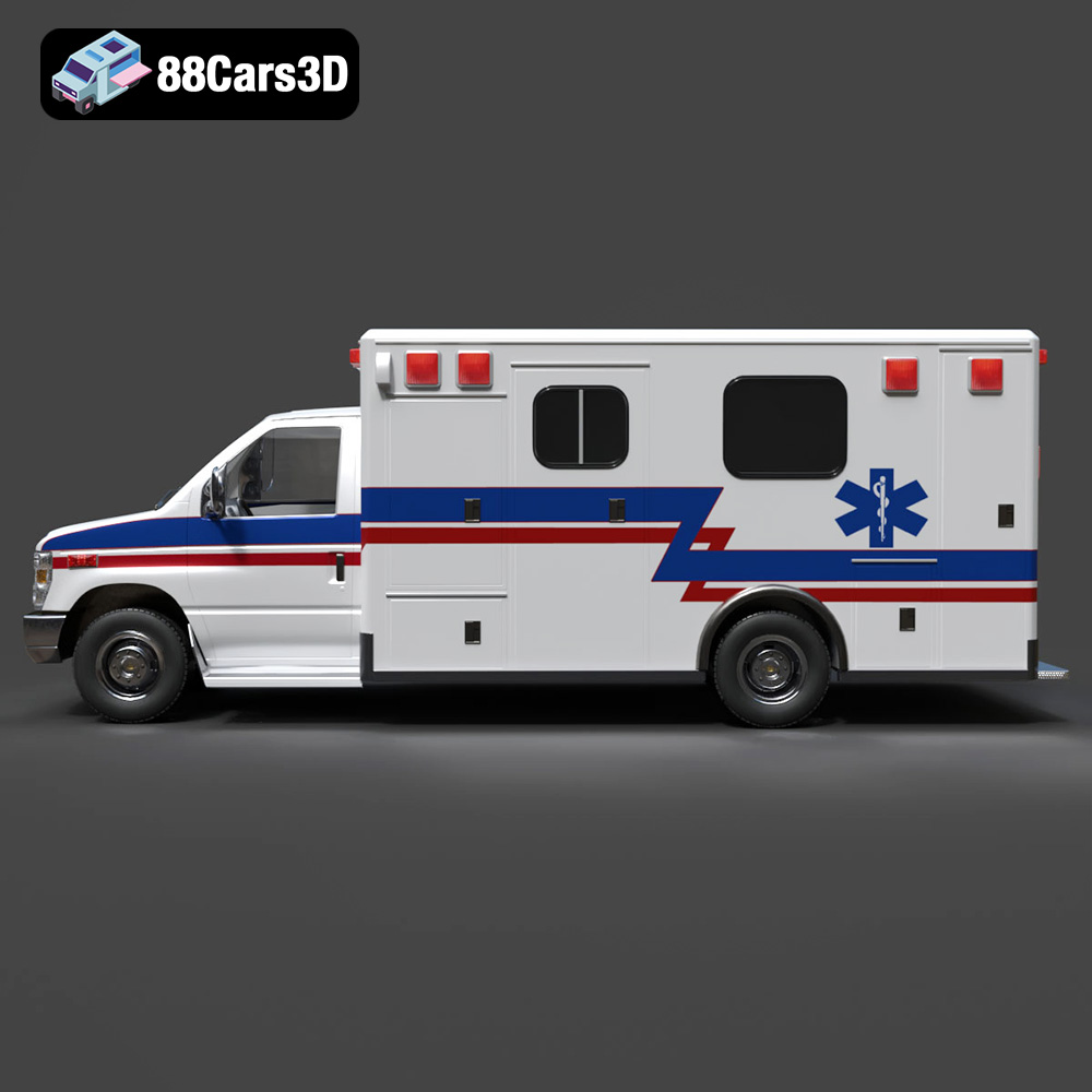 Ford E-450 Ambulance 3D Model