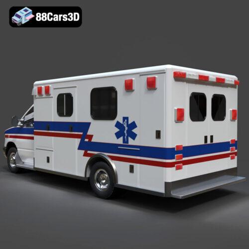 Ford E-450 Ambulance 3D Model