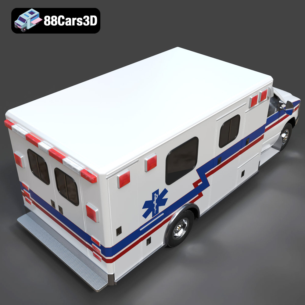 Ford E-450 Ambulance 3D Model