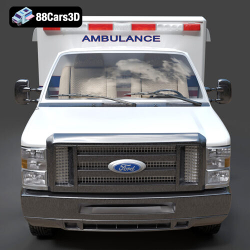Ford E-450 Ambulance 3D Model
