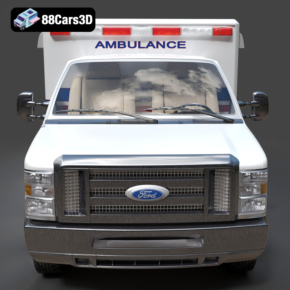Ford E-450 Ambulance 3D Model
