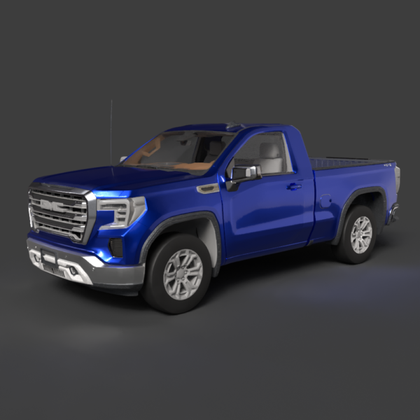 GMC Sierra 1500 Regular Cab SLE 2020 3D Model