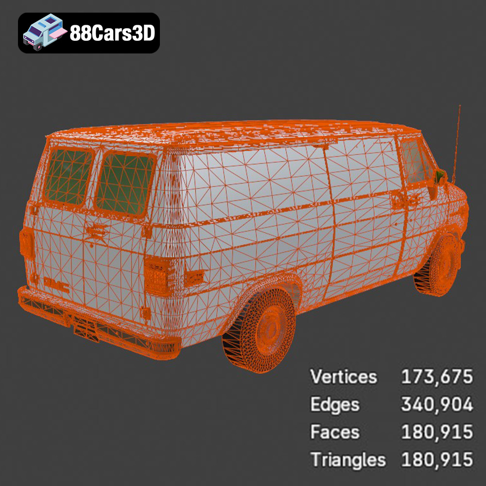 GMC Vandura G-1500 1983 3D Model