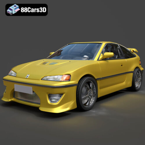 Honda CRX 1980 3D Model - Main Image Honda CRX 1980 3D Model
