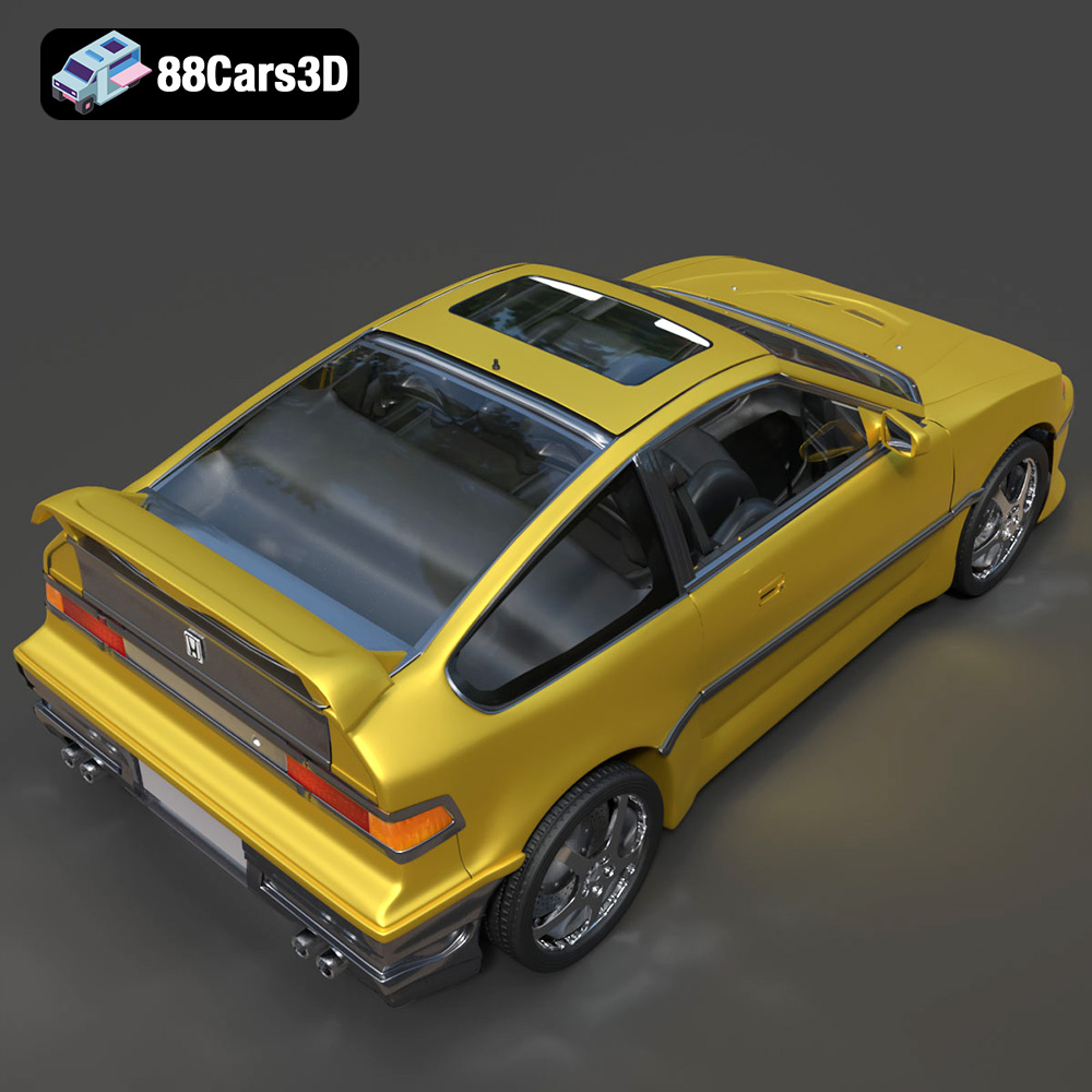 Honda CRX 1980 3D Model