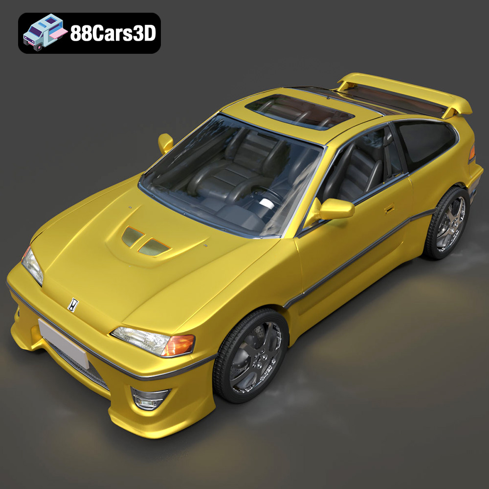 Honda CRX 1980 3D Model