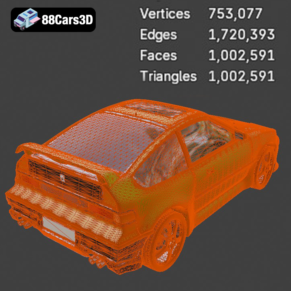 Honda CRX 1980 3D Model