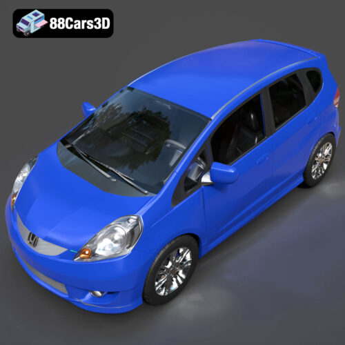 Honda Fit 2008 3D Model - Gallery Image 6 Honda Fit 2008 3D Model