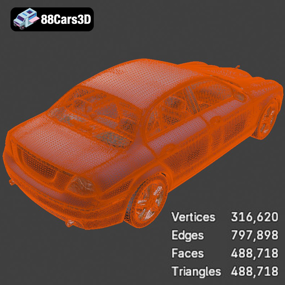 Jaguar S-Type Sedan 3D Model