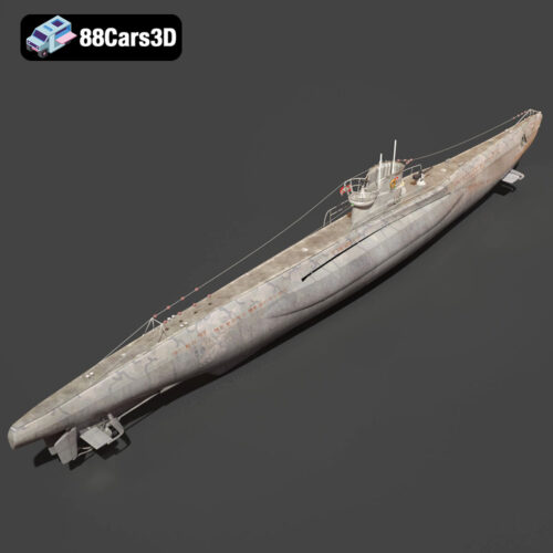 German U-Boat U-99 Submarine 1940 3D Model