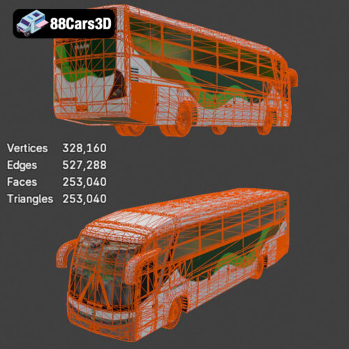 MAN RR2 18360 Bus 3D Model