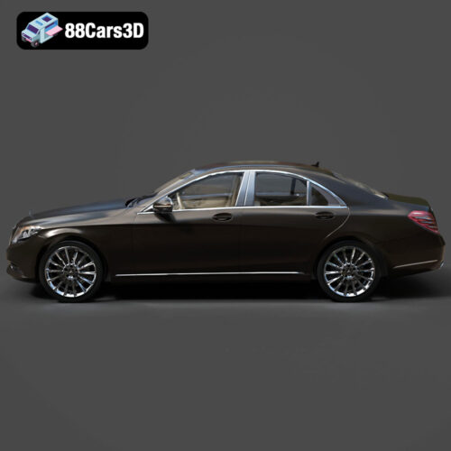 Mercedes-Benz S500 2022 3D Model - Gallery Image 1 Mercedes-Benz S500 2022 3D Model