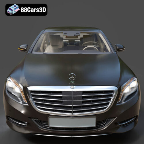 Mercedes-Benz S500 2022 3D Model - Gallery Image 4 Mercedes-Benz S500 2022 3D Model