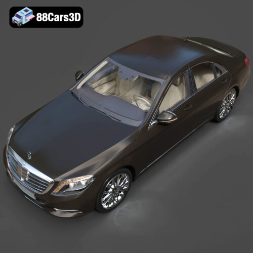 Mercedes-Benz S500 2022 3D Model - Gallery Image 2 Mercedes-Benz S500 2022 3D Model