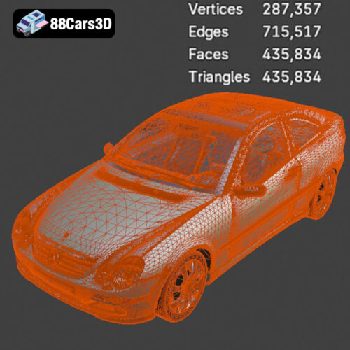 Mercedes Benz C230 3D Model - Gallery Image 2 Mercedes Benz C230 3D Model