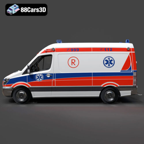 Mercedes-Benz Sprinter Ambulance 3D Model - Gallery Image 3 Mercedes-Benz Sprinter Ambulance 3D Model