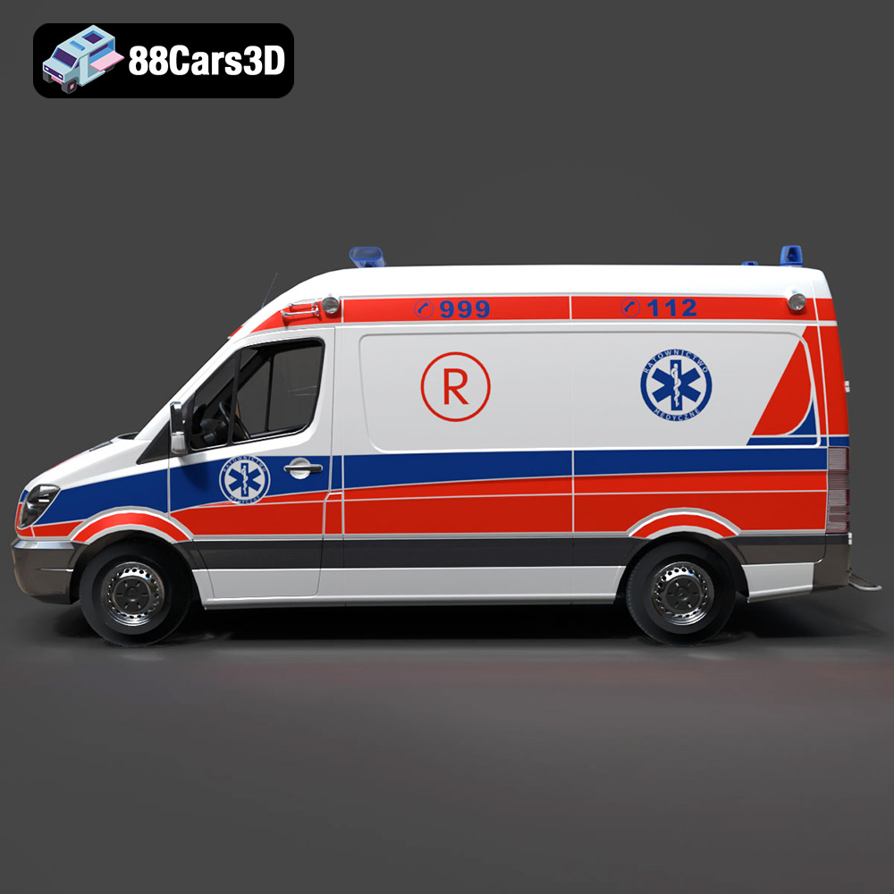 Mercedes-Benz Sprinter Ambulance 3D Model