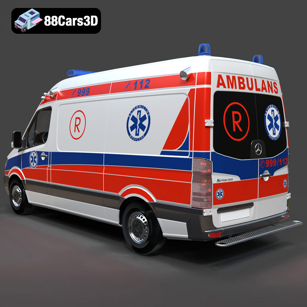 Mercedes-Benz Sprinter Ambulance 3D Model