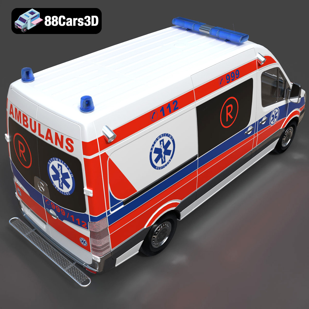 Mercedes-Benz Sprinter Ambulance 3D Model