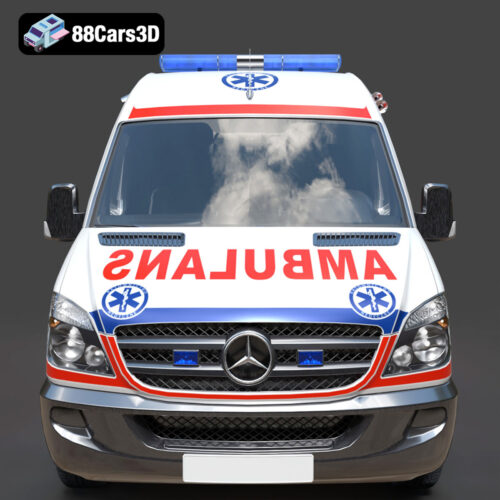 Mercedes-Benz Sprinter Ambulance 3D Model - Gallery Image 6 Mercedes-Benz Sprinter Ambulance 3D Model