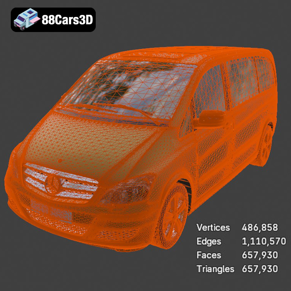 Mercedes-Benz Viano 2010 3D Model