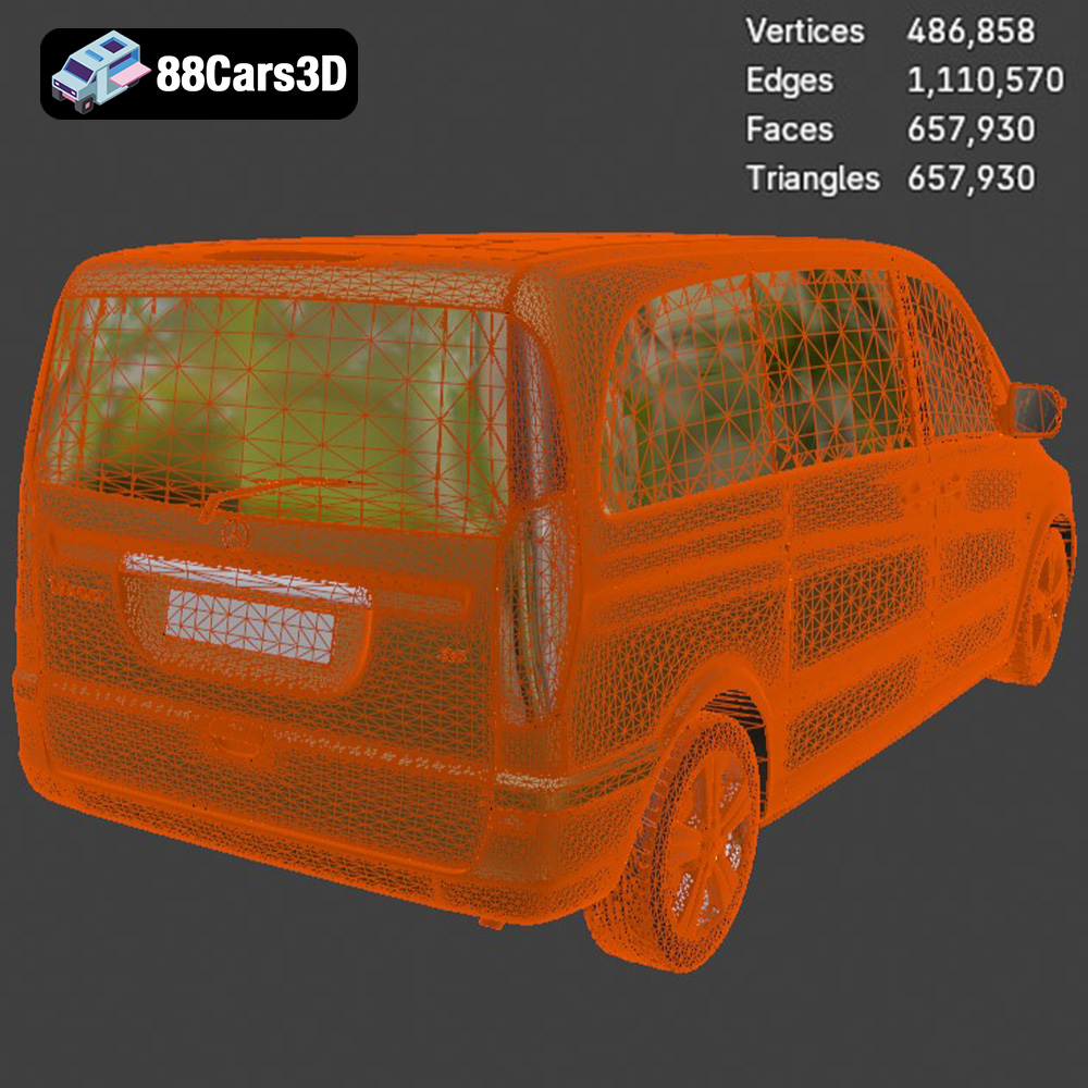Mercedes-Benz Viano 2010 3D Model