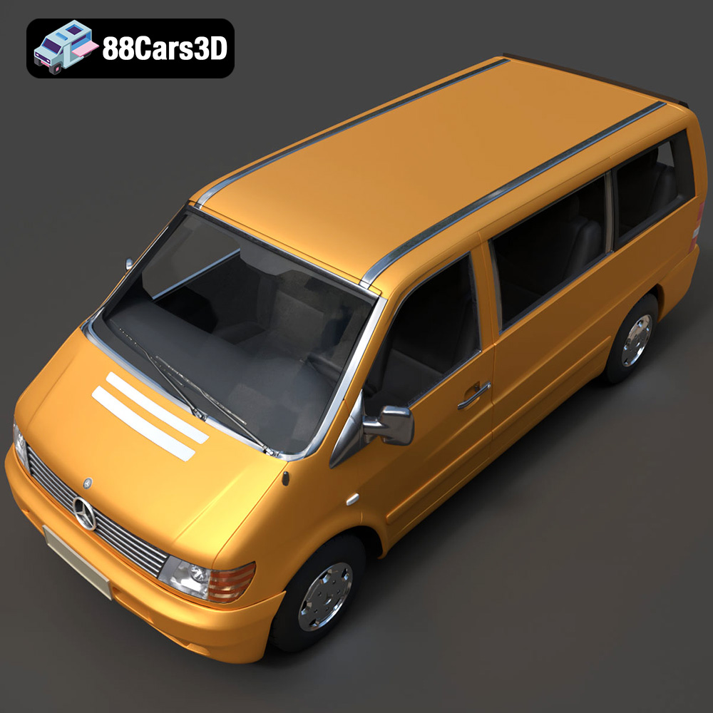 Mercedes-Benz Vito Passenger Van 3D Model