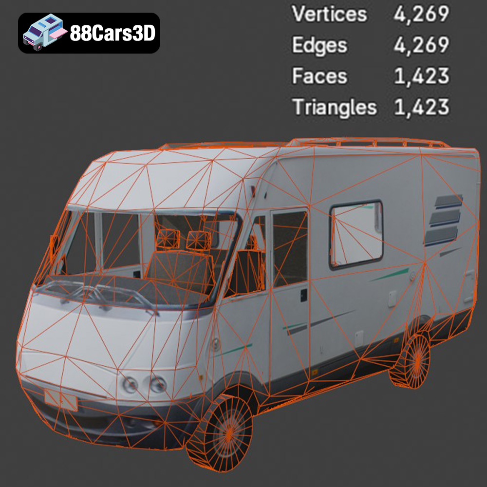 Generic Mini-Bus 3D Model