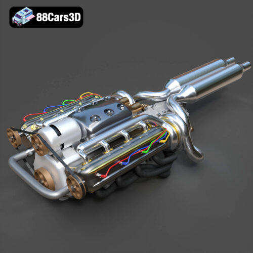 Sport Motor Engine 3D Model
