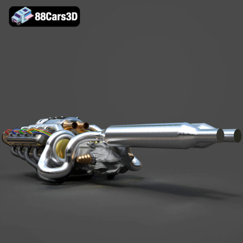 Sport Motor Engine 3D Model