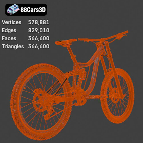 Mototsikly Downhill Bike-002 3D Model