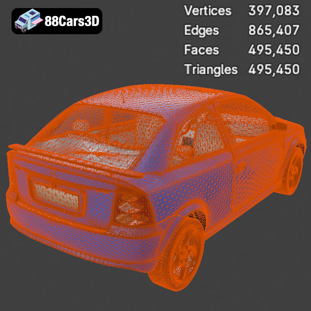 Opel Astra 2008 3D Model