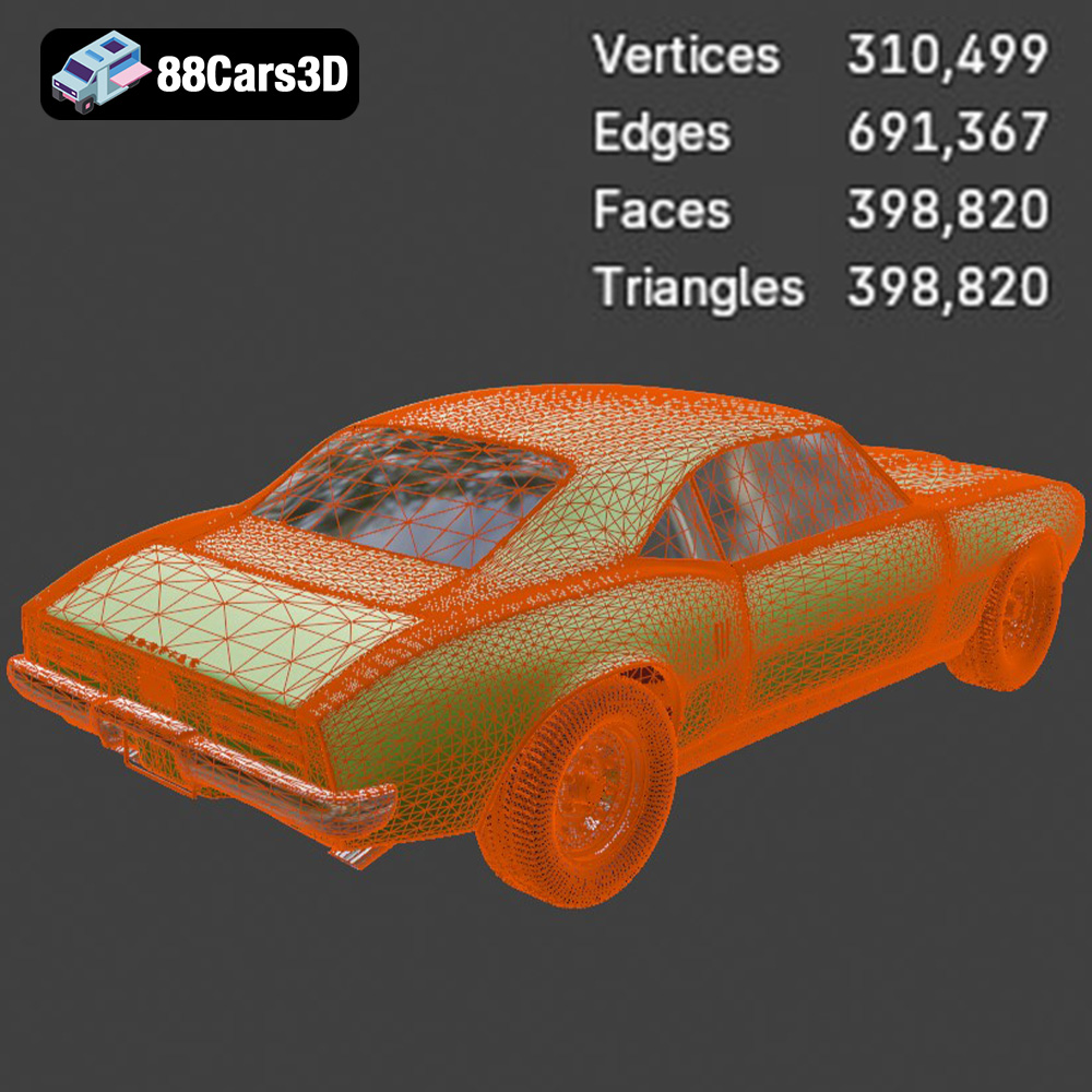Pontiac Firebird 1998 3D Model