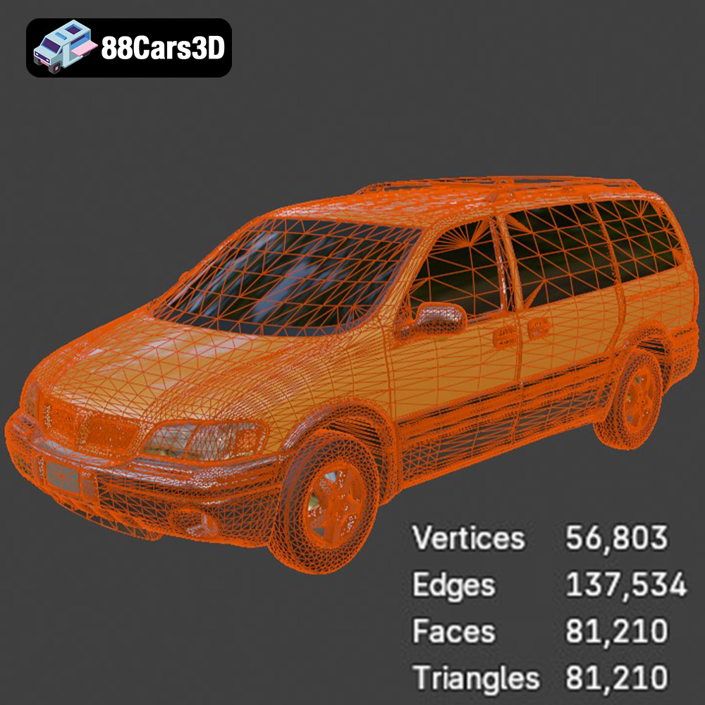 Pontiac Montana 1998 3D Model