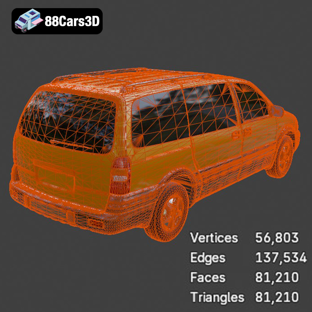 Pontiac Montana 1998 3D Model